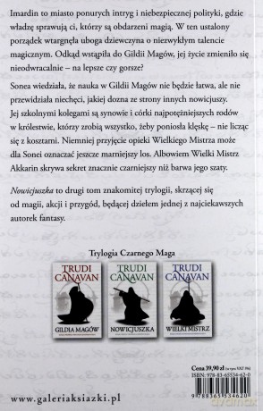 Nowicjuszka. Trylogia czarnego maga księga 2 - Trudi Canavan [KSIĄŻKA]
