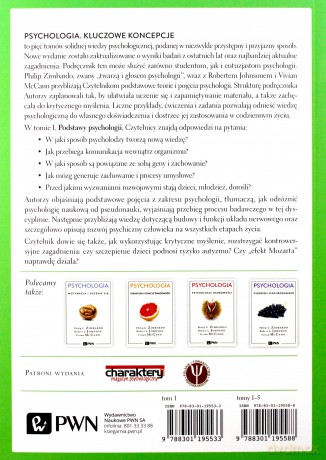 Podstawy psychologii. Psychologia. Kluczowe koncepcje (Tom 1) - Philip Zimbardo [KSIĄŻKA]