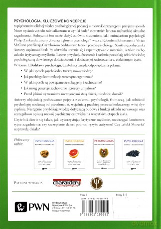 Podstawy psychologii. Psychologia. Kluczowe koncepcje (Tom 1) - Philip Zimbardo [KSIĄŻKA]