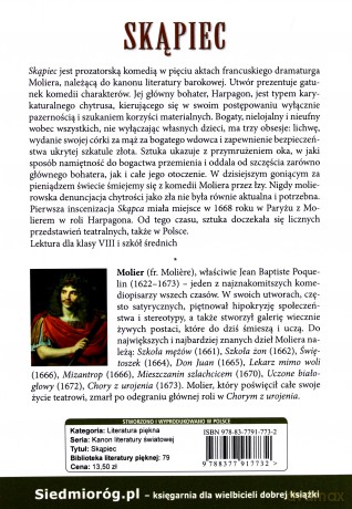 Skąpiec - Moliere [KSIĄŻKA]