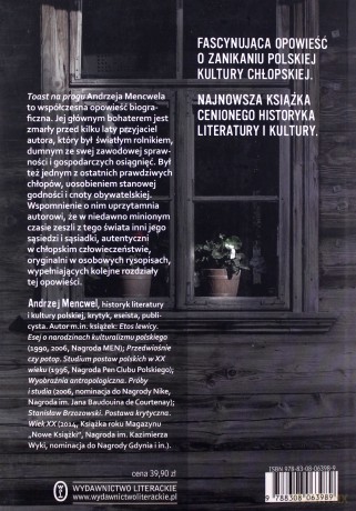 Toast na progu - Andrzej Mencwel [KSIĄŻKA]