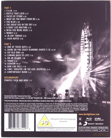 David Gilmour: Live At Pompeii [Blu-Ray]
