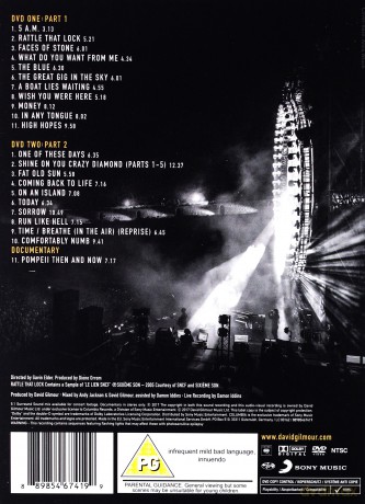 David Gilmour: Live At Pompeii [2DVD]
