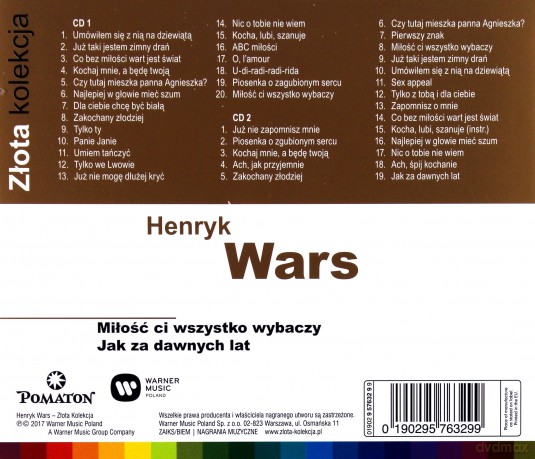 Zlota Kolekcja - Henryk Wars [CD]