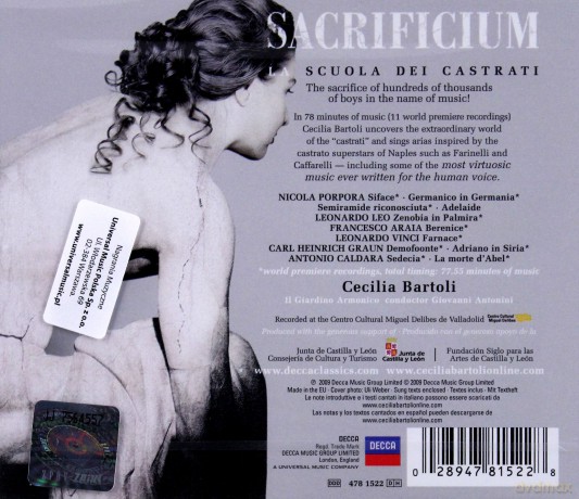 Bartoli Cecilia: Sacrificium Intl Version [CD]