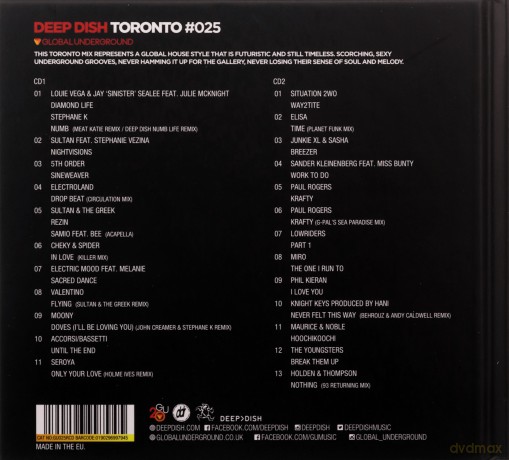 Deep Dish: Global Underground #25: Deep Dish - Toronto [2CD]