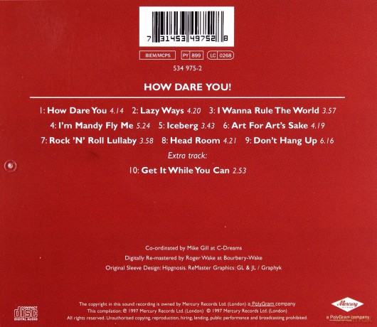 10 CC: How Dare You [CD]