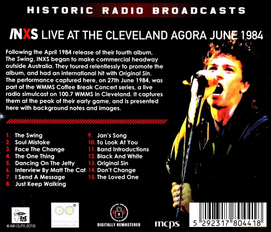 Inxs: Live At The Cleveland Agora June 1984 [CD]
