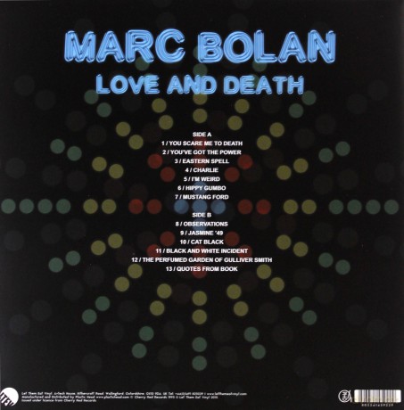 Marc Bolan: Love And Death [Winyl]