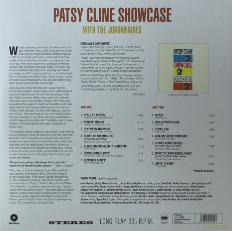 Patsy Cline: Showcase With The Jordanaires [Winyl]
