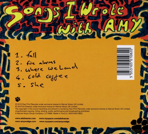 Ed Sheeran: Songs I Wrote With Amy [CD]