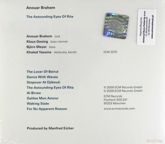 Anouar Brahem: The Astounding Eyes Of Rita [CD]