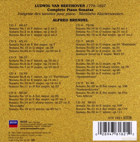 Alfred Brendel: Beethoven Complete Piano Sonatas [10CD]