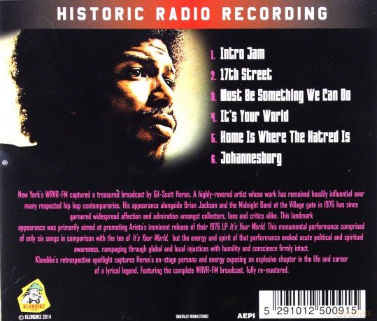 Gil Scott-Heron: Village Gate NYC 1976 [CD]