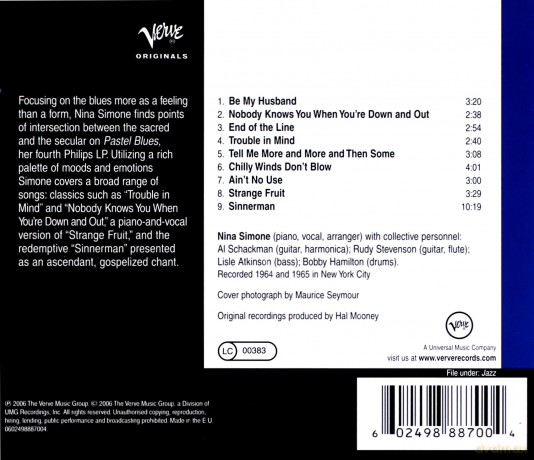 Nina Simone: Pastel Blues [CD]