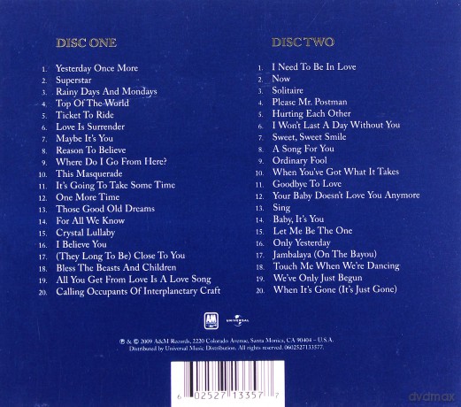 The Carpenters: Best Selection 40/40 [2CD]