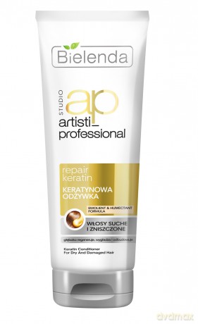 Bielenda Artisti Professional Repair Keratin Odżywka do włosów suchych i zniszczonych 250 ml