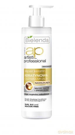 Bielenda Artisti Professional Repair Keratin Odżywka myjąca do włosów suchych i zniszczonych 250 ml