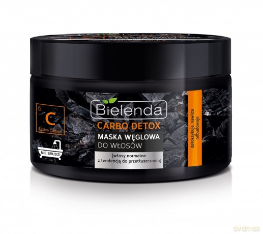 Bielenda Carbo Detox Maska węglowa do włosów normalnych i przetłuszczających 300 ml