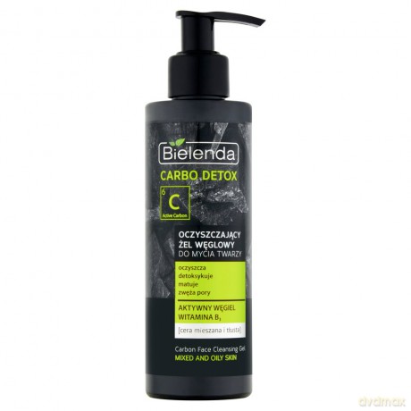 Bielenda Carbo Detox Żel węglowy oczyszczający do mycia twarzy 195g