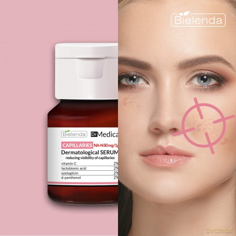 Bielenda Dr Medica Naczynka Serum zmniejszające widoczność naczynek na dzień i noc 30 ml