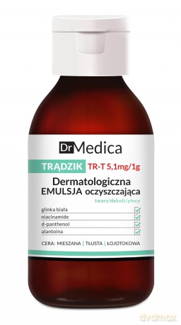 Bielenda Dr Medica Trądzik Emulsja do oczyszczania twarzy,pleców i dekoltu 250 ml