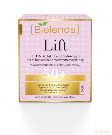 Bielenda Lift 50+ Krem-koncentrat liftingująco-odbudowujący na noc 50 ml