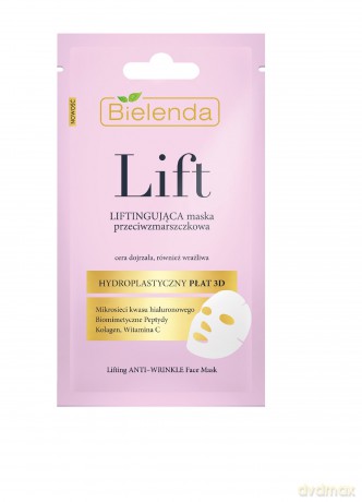 Bielenda Lift Liftingująca Maska przeciwzmarszczkowa 3D w płacie 1szt