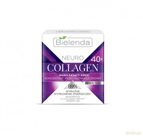 Bielenda Neuro Collagen 40+ Krem-koncentrat nawilżający przeciwzmarszczkowy na dzień i noc 50 ml