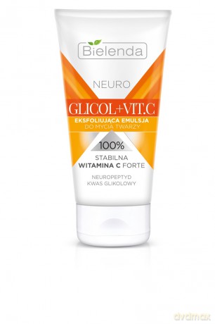 Bielenda Neuro Glicol+Vit.C Emulsja eksfoliująca do mycia twarzy 150 ml