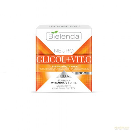 Bielenda Neuro Glicol+Vit.C Krem eksfoliujący na noc 50 ml