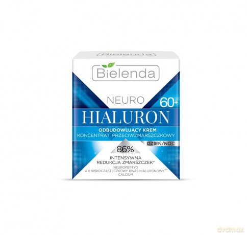 Bielenda Neuro Hialuron 60+ Krem-koncentrat odbudowujący przeciwzmarszczkowy na dzień i noc 50 ml