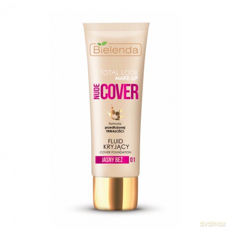 Bielenda Total Look Make-Up Nude Cover Fluid kryjący nr 01 jasny beż 30 g