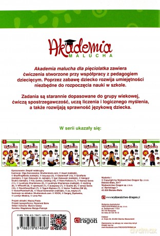 Akademia malucha 5 latek. Zeszyt 7 [KSIĄŻKA]