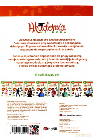 Akademia malucha 6 latek. Zeszyt 1 [KSIĄŻKA]
