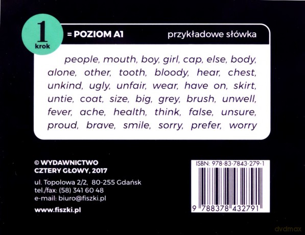 Angielski czarno na białym FISZKI - Człowiek - 1 - Patrycja Wojsyk [KSIĄŻKA]