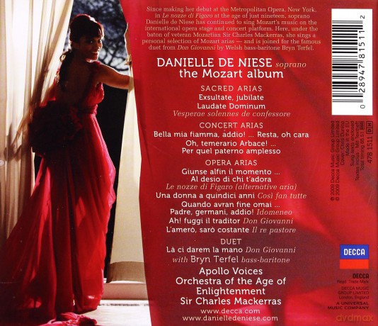 Danielle De Niese: The Mozart Album [CD]