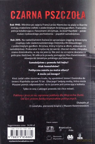 Czarna pszczoła - Wojciech Dutka [KSIĄŻKA]