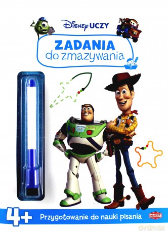 Disney uczy. Zadania do zmazywania. Filmy [KSIĄŻKA]