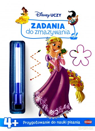 Disney uczy. Zadania do zmazywania. Księżniczki [KSIĄŻKA]