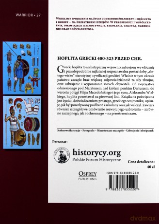 Hoplita grecki 480-323 przed Chrystusem - Nicholas Sekunda [KSIĄŻKA]