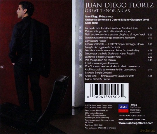 Juan Diego Flórez: Great Tenor Arias [CD]