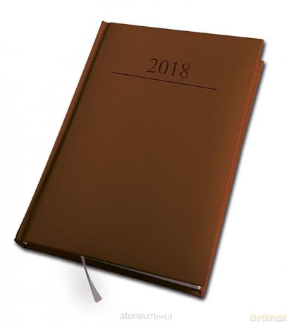Kalendarz 2018 A5/320 Agenda Brązowy [KALENDARZ]