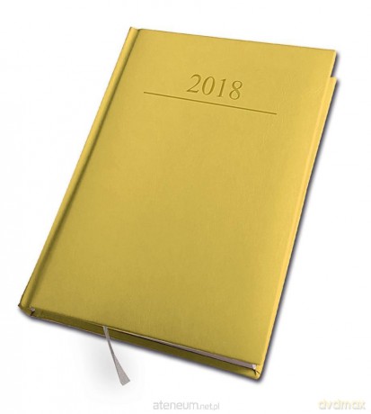 Kalendarz 2018 A5/320 Agenda Żółty [KALENDARZ]