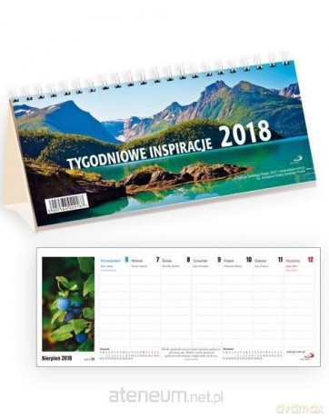 Kalendarz 2018 Biurkowy - Tygodniowe inspiracje [KALENDARZ]