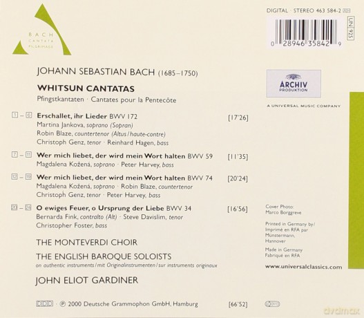 John Gardiner: Bach: Cantatas [CD]