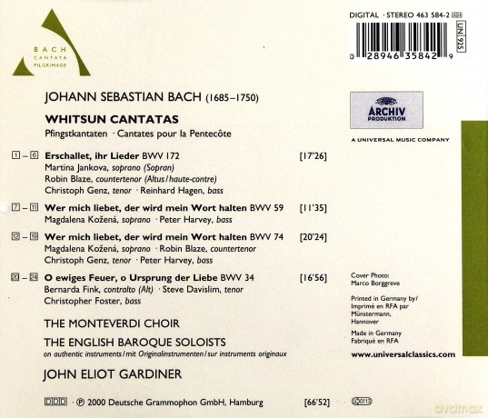 John Gardiner: Bach: Cantatas [CD]