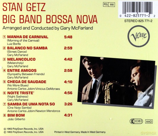Stan Getz: Big Band Bossa Nova [CD]