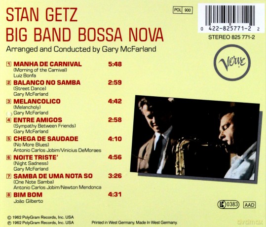 Stan Getz: Big Band Bossa Nova [CD]