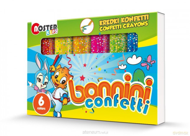 Kredki konfetti 6 kolorów